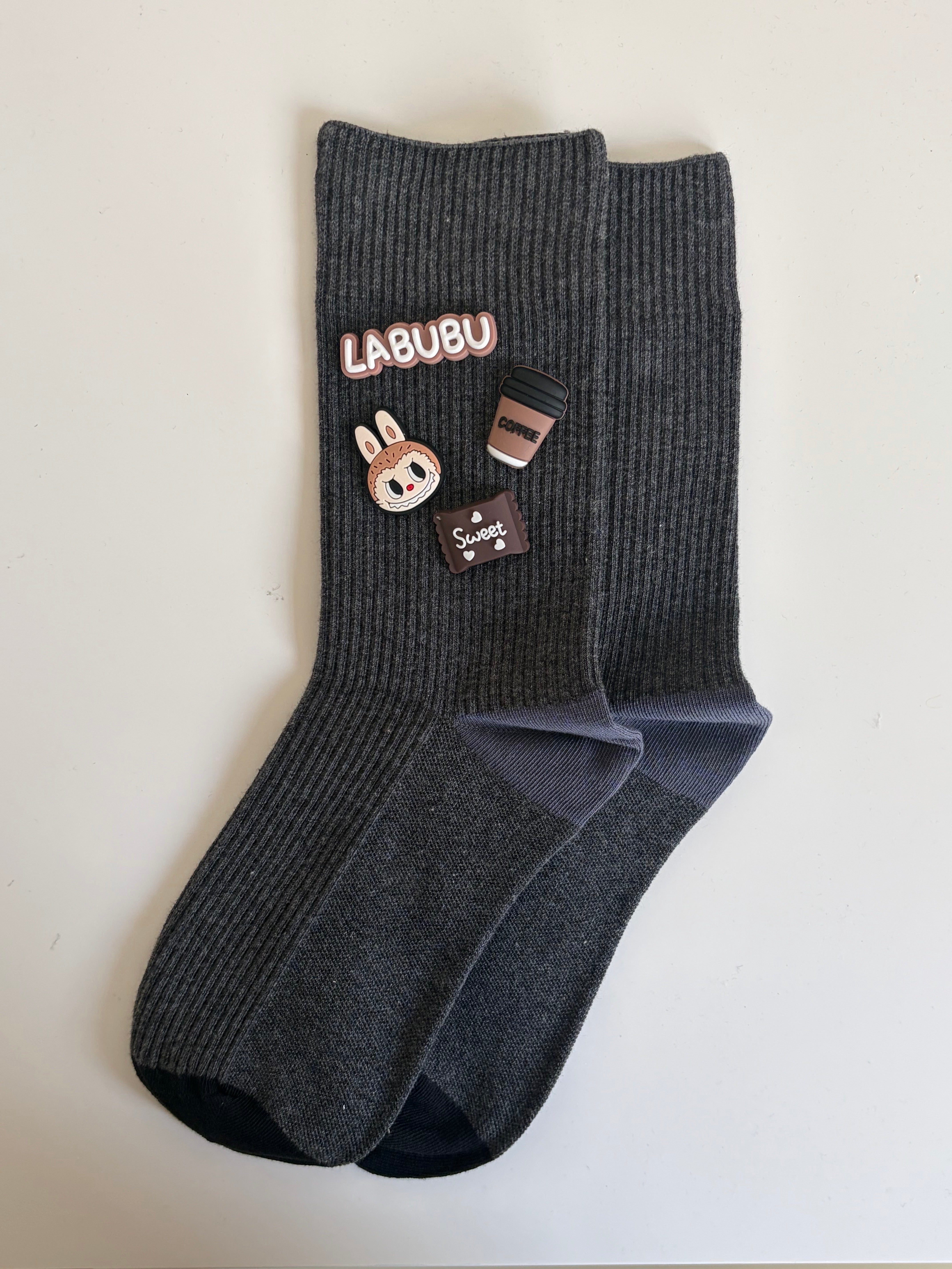 Labubu's Afternoon Coffee- Women's Crew Socks