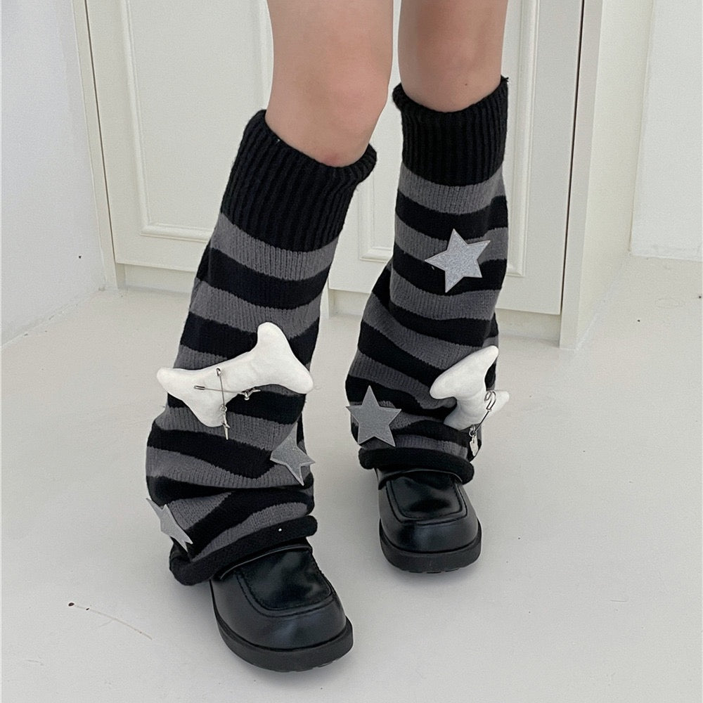 Bone & Star Slouch Socks