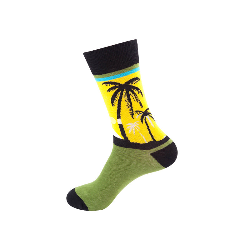 Colorful Mid-Calf Crew Socks – Trendy Unisex Socks for Spring & Fall