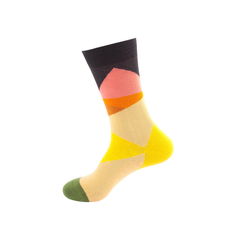 Colorful Mid-Calf Crew Socks – Trendy Unisex Socks for Spring & Fall