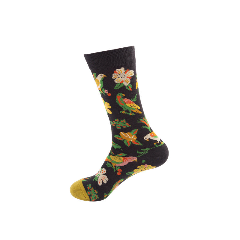 Colorful Mid-Calf Crew Socks – Trendy Unisex Socks for Spring & Fall