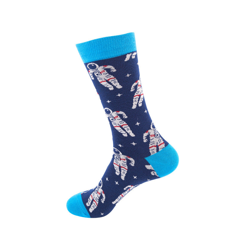Colorful Mid-Calf Crew Socks – Trendy Unisex Socks for Spring & Fall