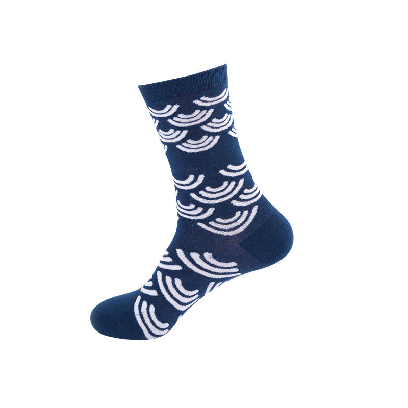 Colorful Mid-Calf Crew Socks – Trendy Unisex Socks for Spring & Fall