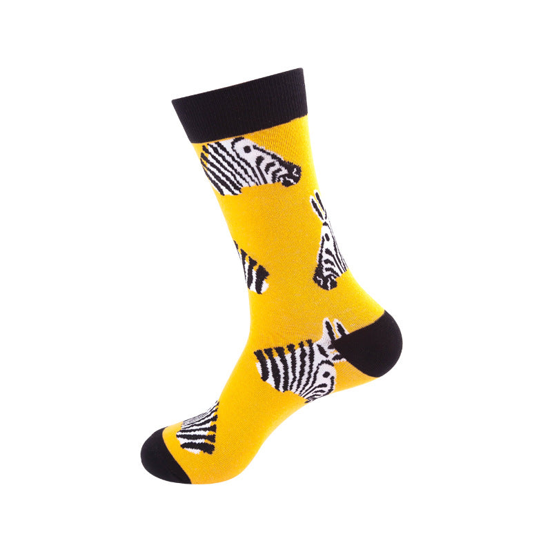 Colorful Mid-Calf Crew Socks – Trendy Unisex Socks for Spring & Fall