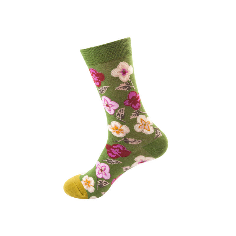 Colorful Mid-Calf Crew Socks – Trendy Unisex Socks for Spring & Fall