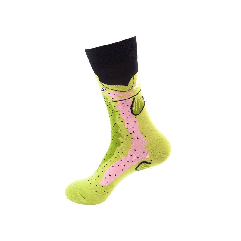 Colorful Mid-Calf Crew Socks – Trendy Unisex Socks for Spring & Fall