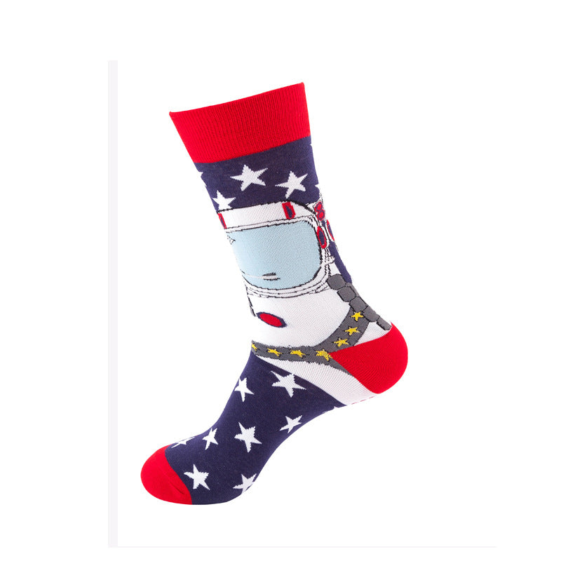 Colorful Mid-Calf Crew Socks – Trendy Unisex Socks for Spring & Fall