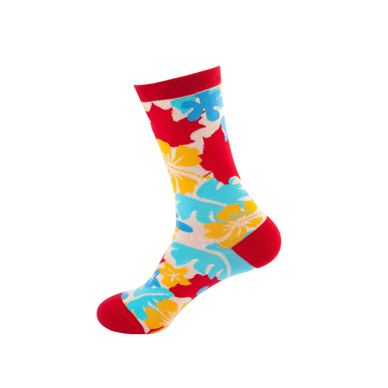 Colorful Mid-Calf Crew Socks – Trendy Unisex Socks for Spring & Fall