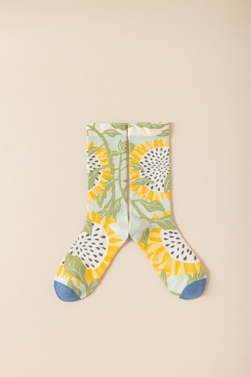 Wildflower Story Crew Socks
