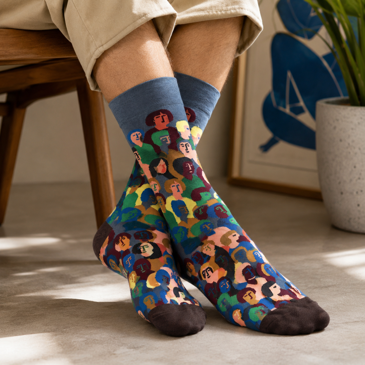 Art-Inspired Graphic Crew Socks – Colorful Statement Socks