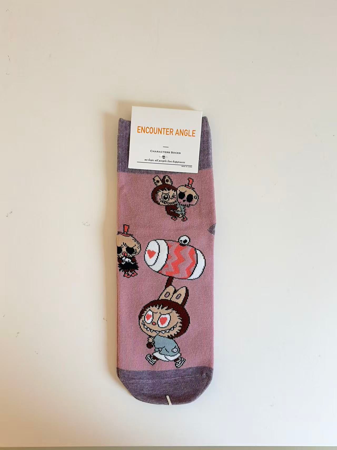 Labubu Socks- Women's Crew Socks