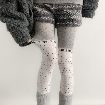 Snowfall Mock Knee Socks