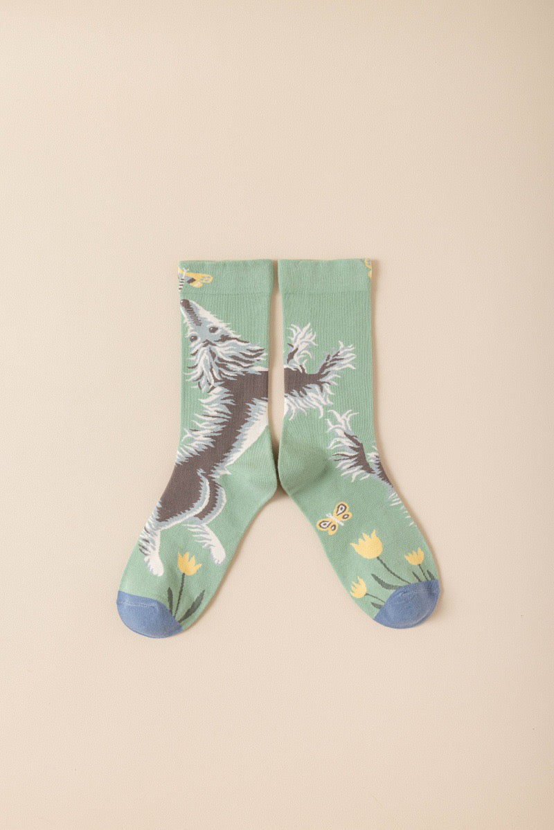 Wildflower Story Crew Socks