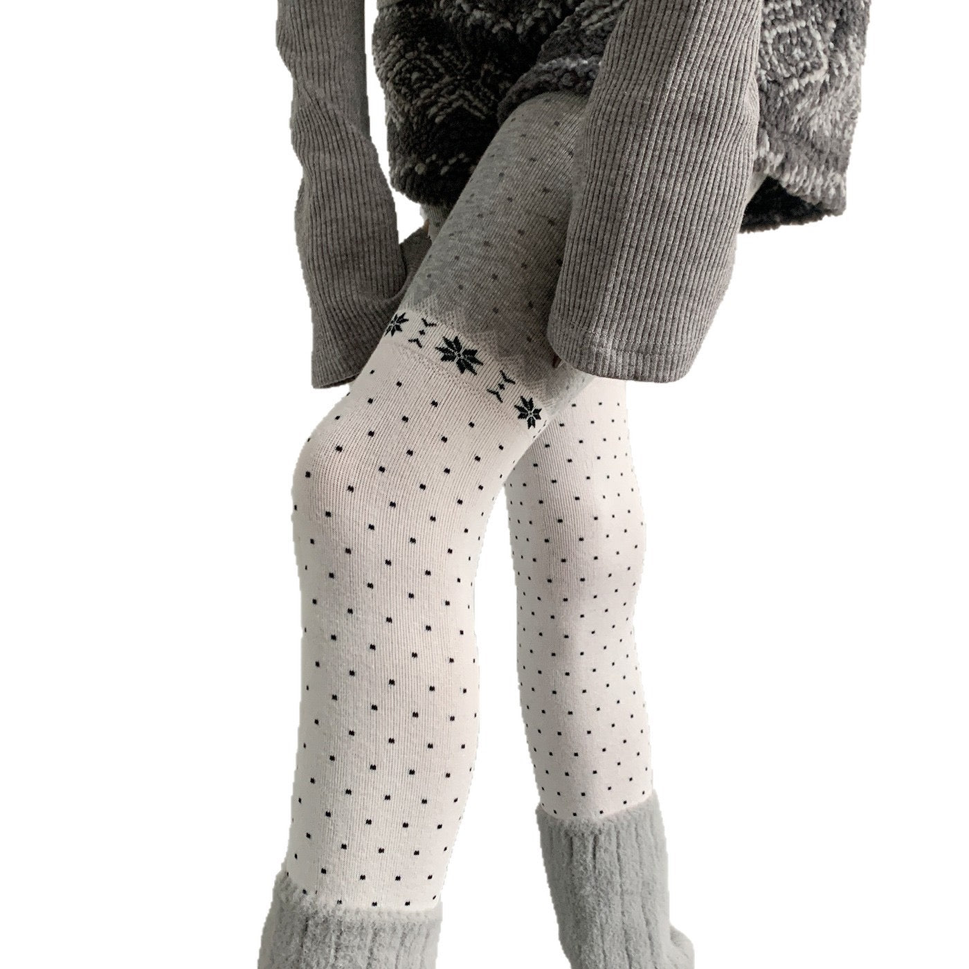 Snowfall Mock Knee Socks