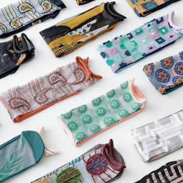 Retro Art Mesh Socks