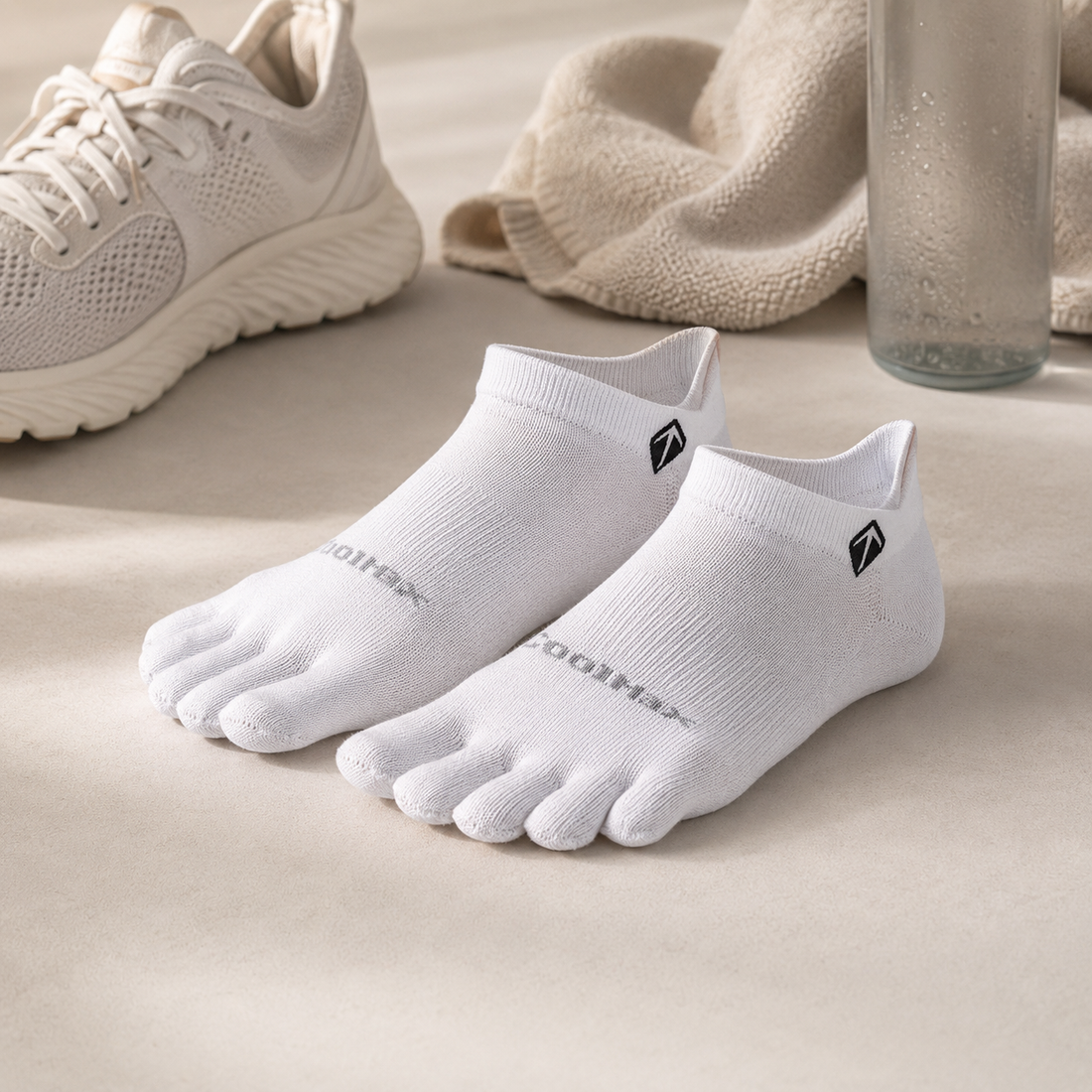COOLMAX Five-Toe Ankle Socks