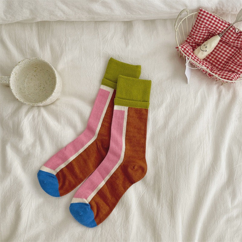 Vintage striped sock set