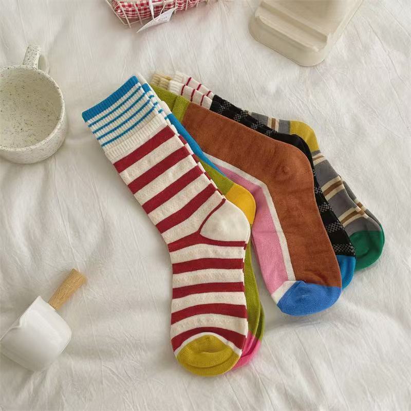 Vintage striped sock set