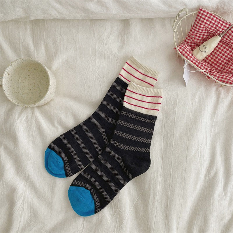Vintage striped sock set