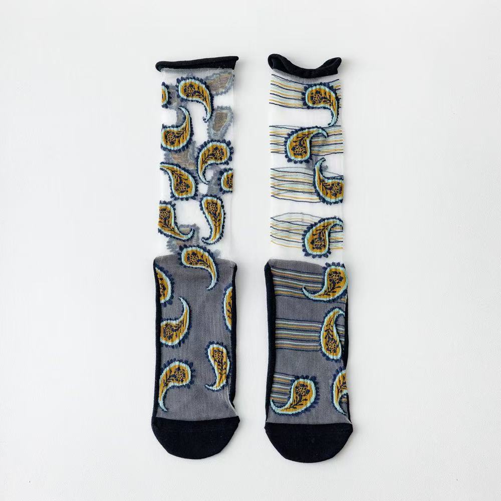 Retro Art Mesh Socks