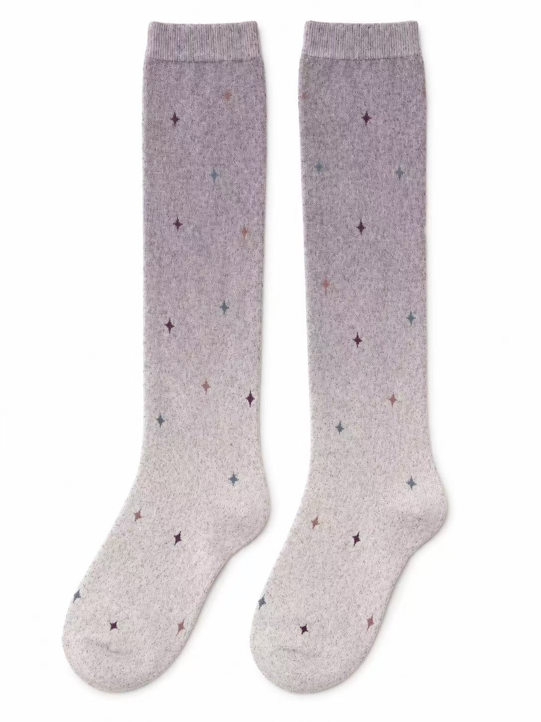 Ombré Star Knee-High Socks