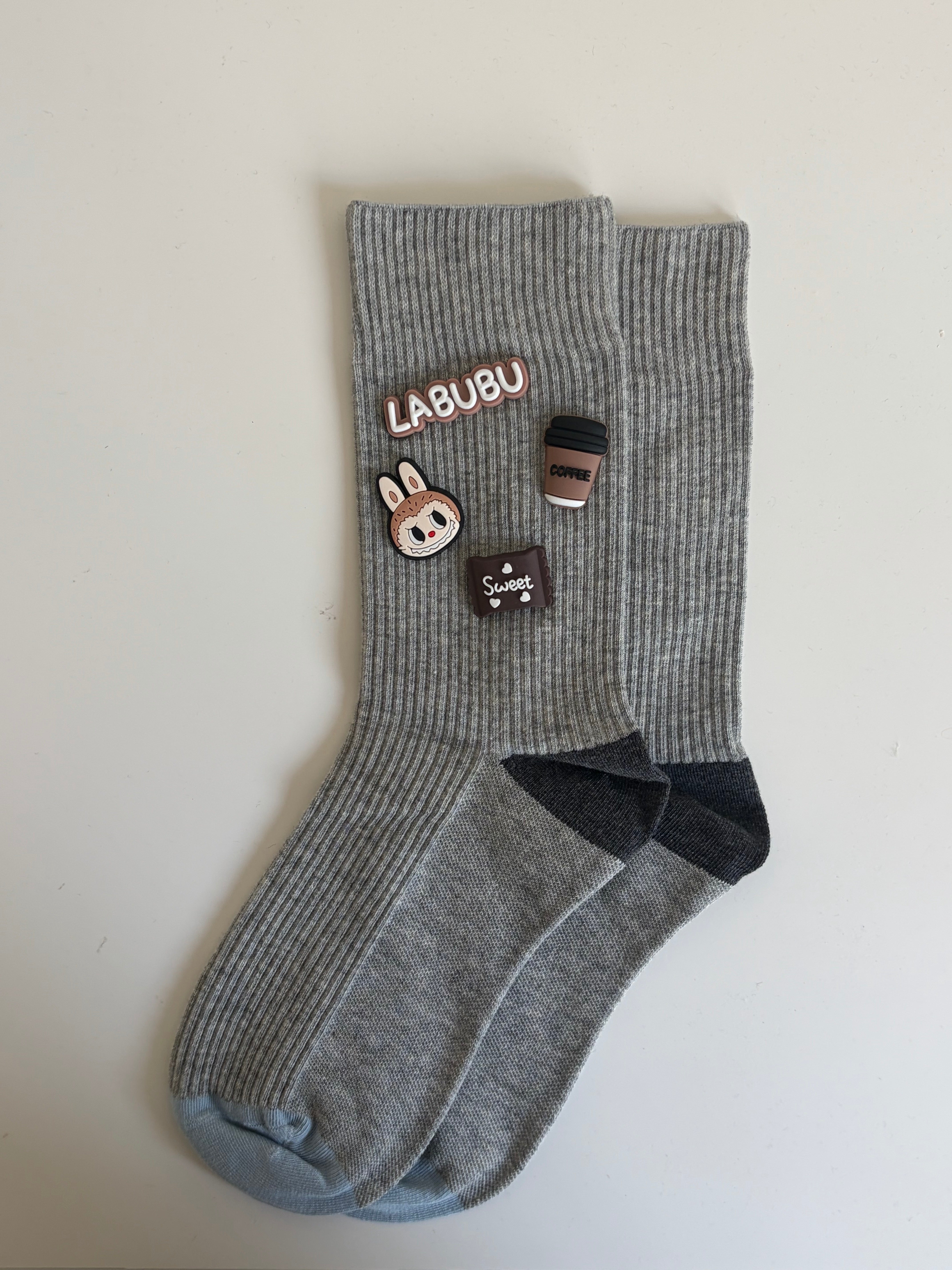 Labubu's Afternoon Coffee- Women's Crew Socks