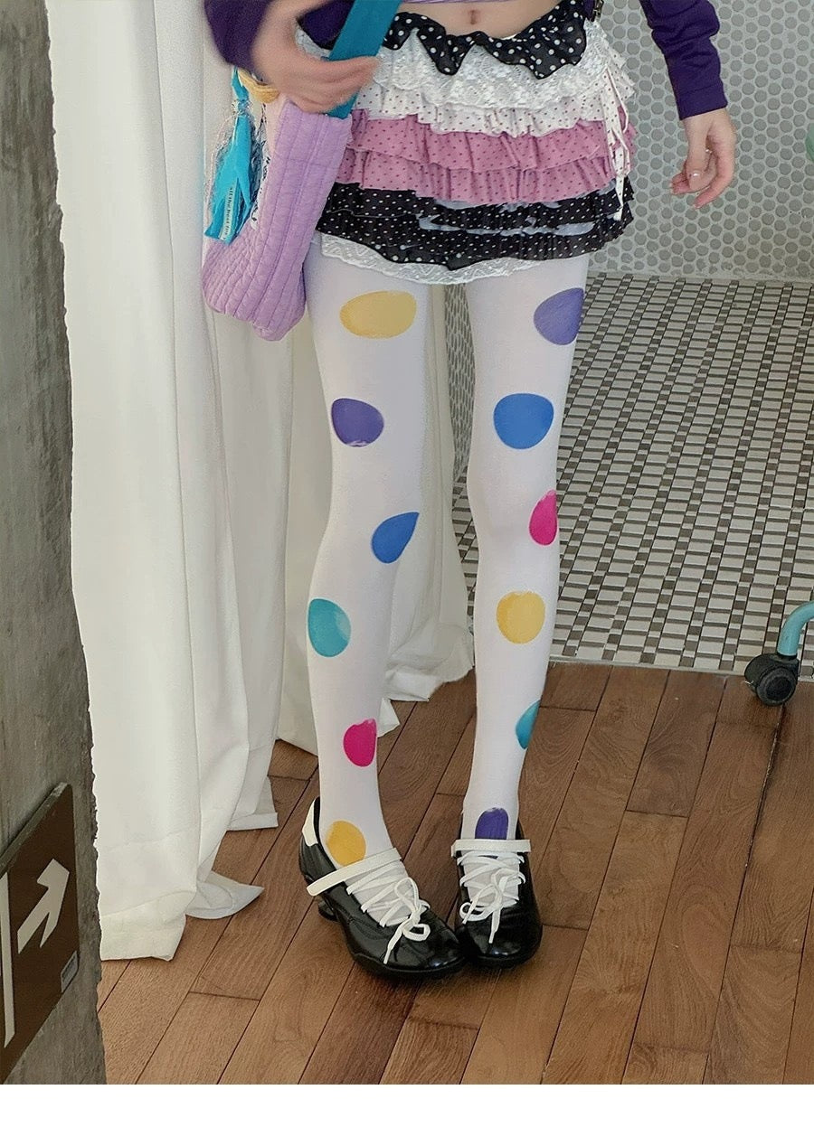 Candy Dot Tights