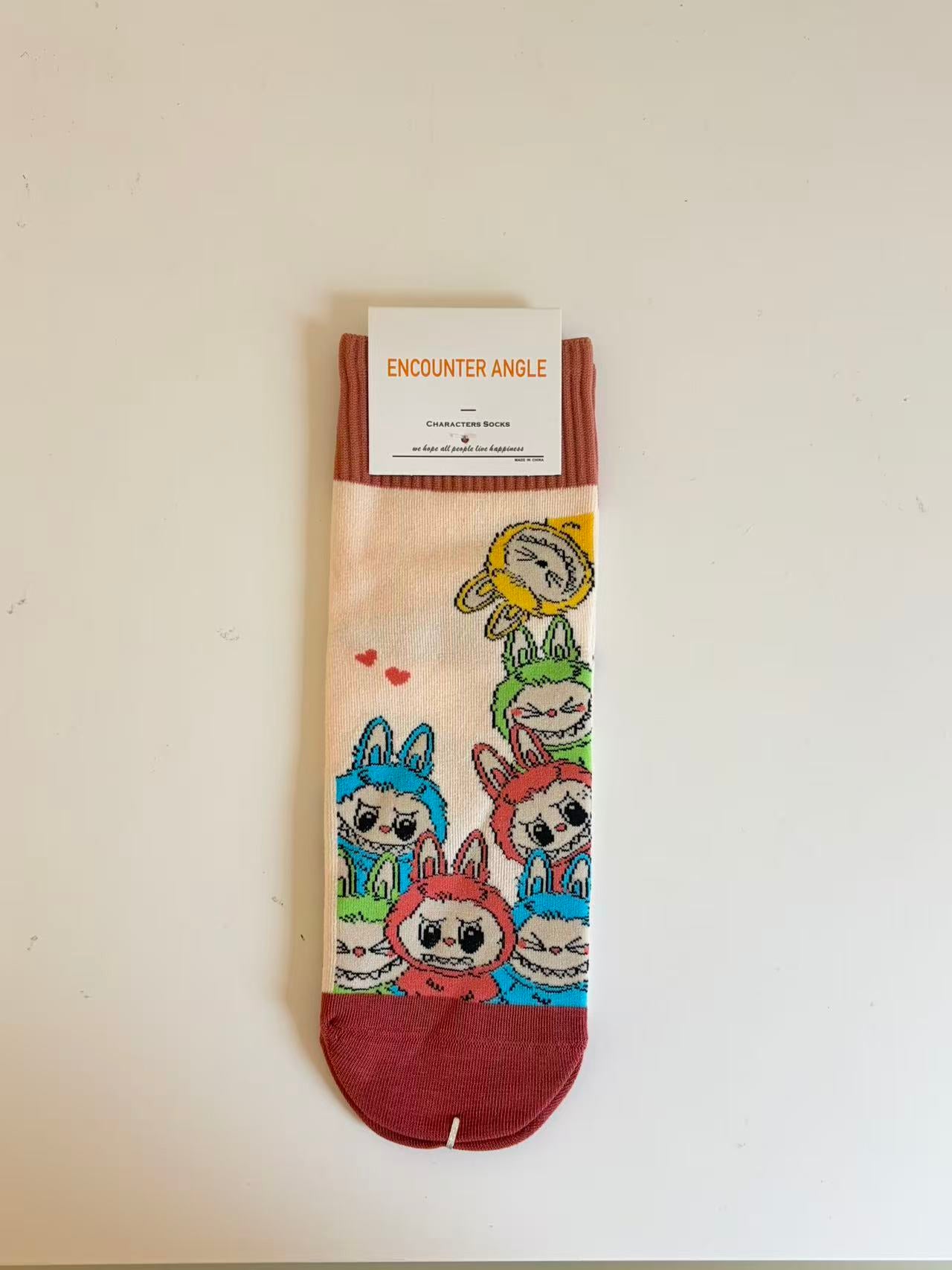 Labubu Socks- Women's Crew Socks