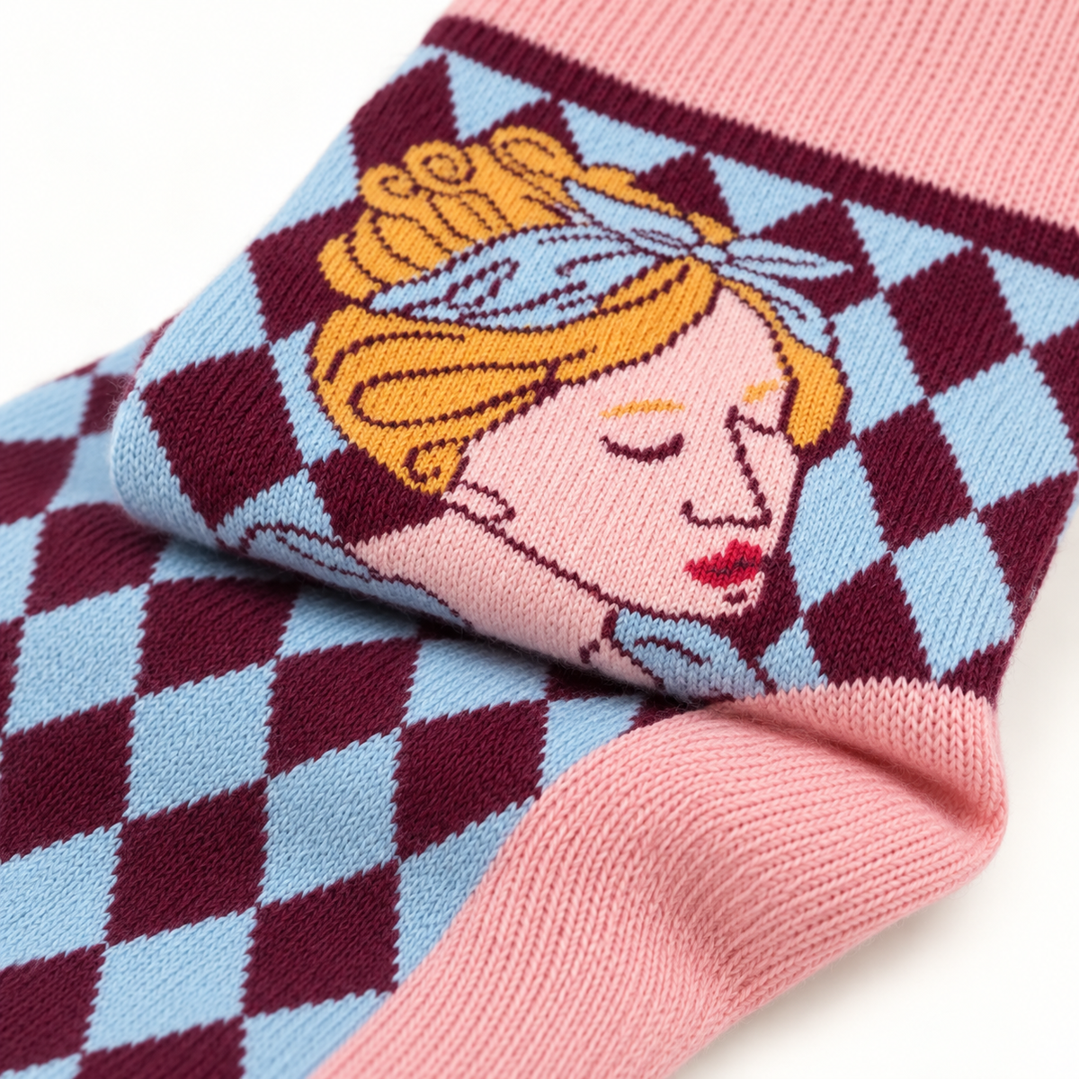 Women's Novelty Graphic Crew Socks – Colorful Cat, Heart & Retro Pattern Socks