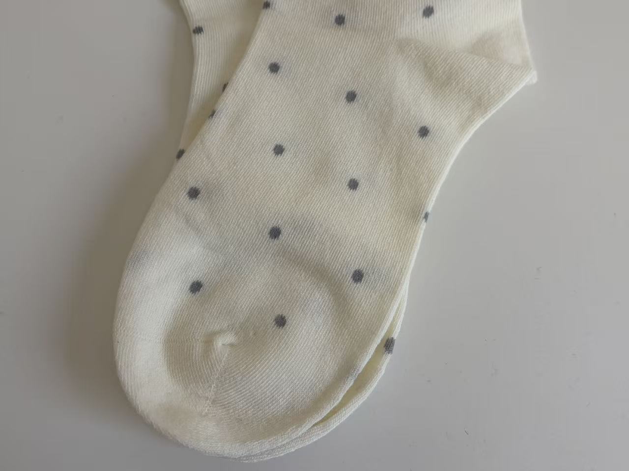 Vintage Polka Dot Lace Ruffle Socks
