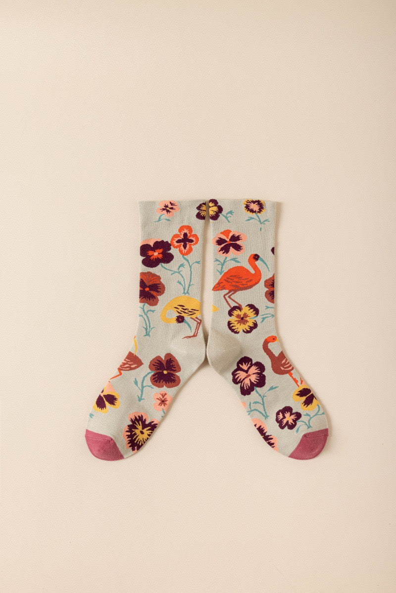 Wildflower Story Crew Socks