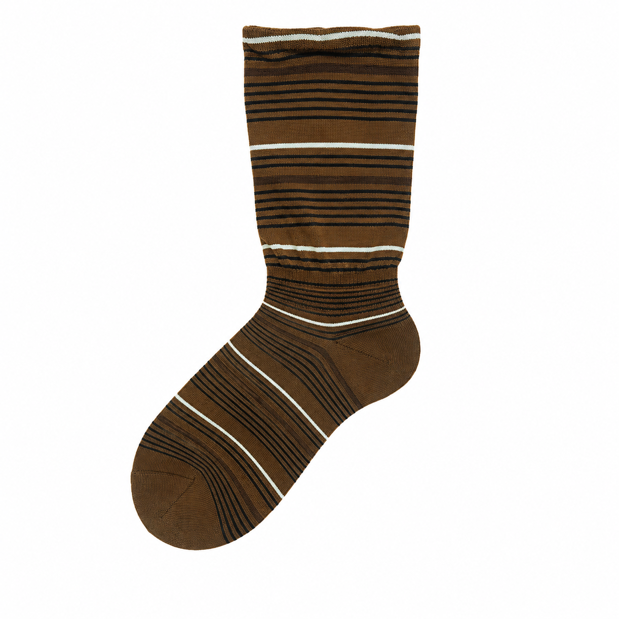 Vintage Striped Slouch Crew Socks