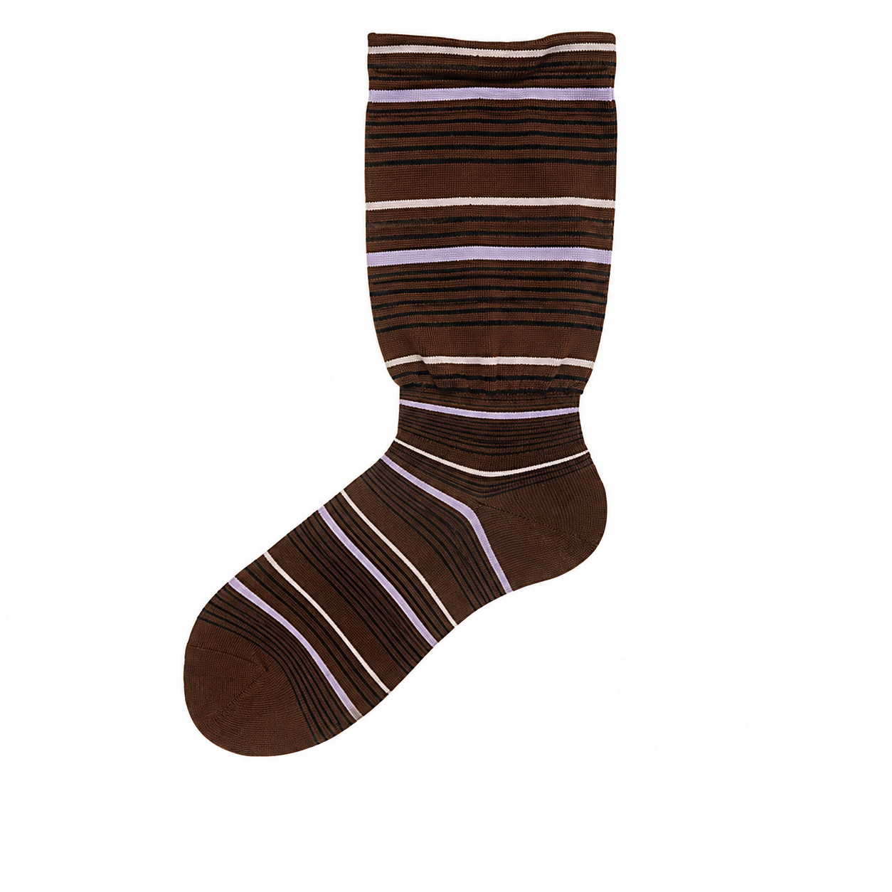 Vintage Striped Slouch Crew Socks