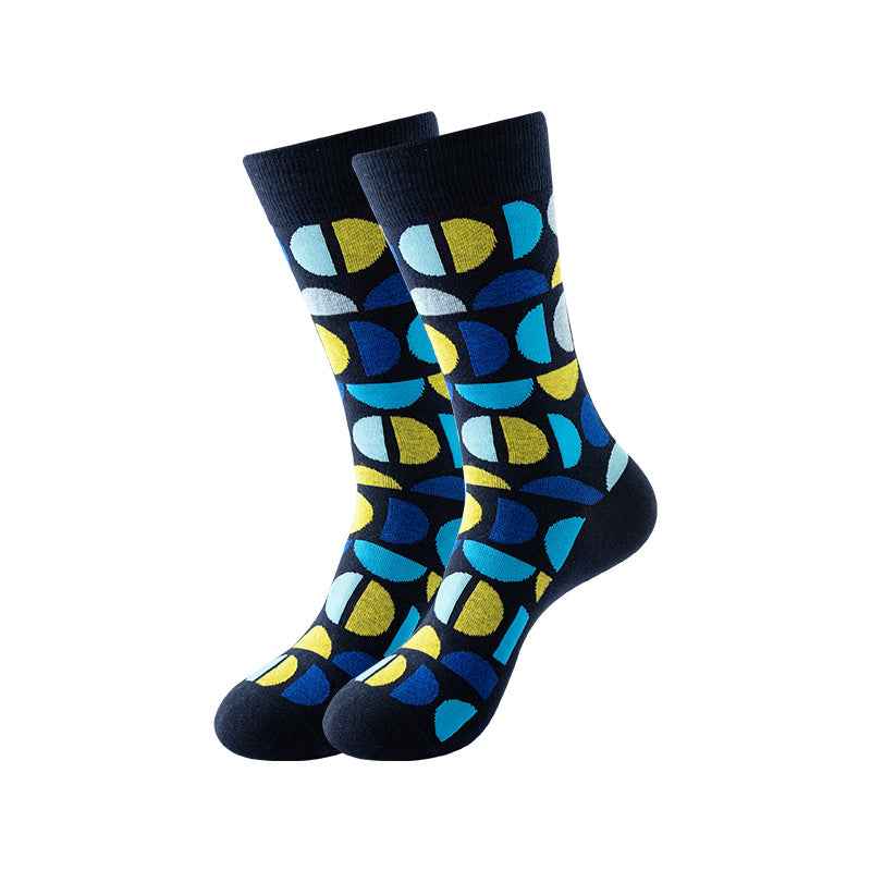 Trendy Mid-Calf Cotton Socks – Unisex Fall & Winter Crew Socks