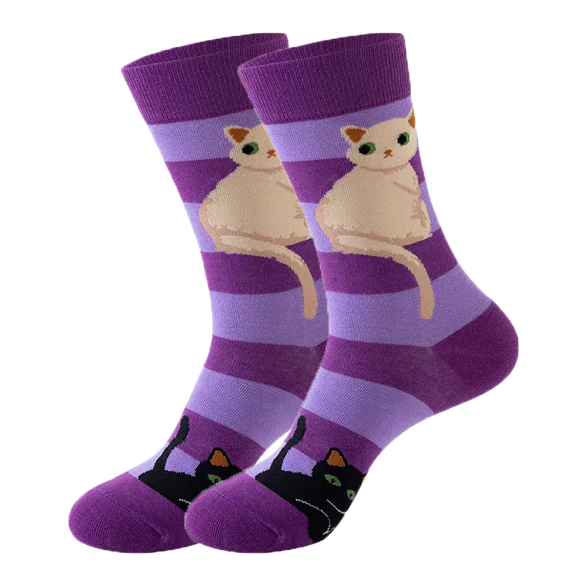 Trendy Mid-Calf Cotton Socks – Unisex Fall & Winter Crew Socks
