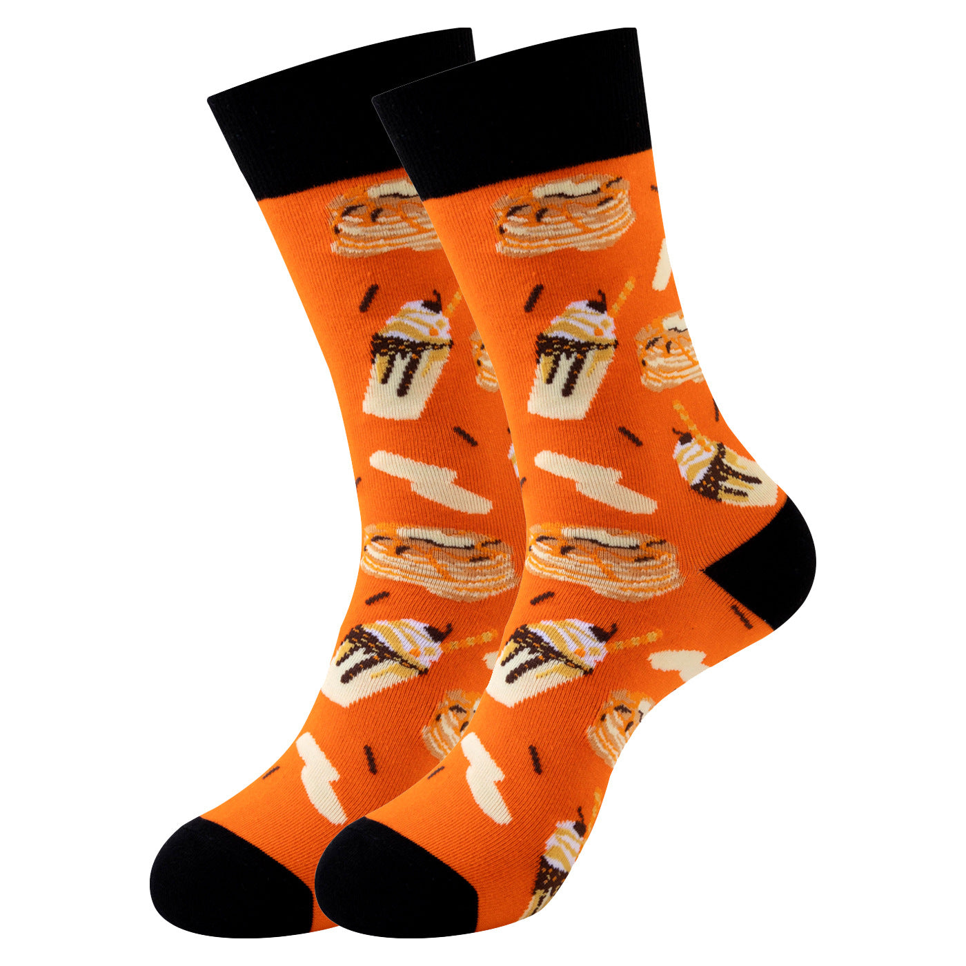 Trendy Mid-Calf Cotton Socks – Unisex Fall & Winter Crew Socks