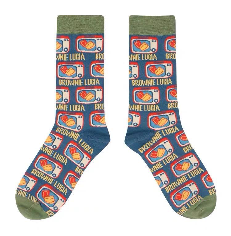 Vintage Art Illustration Crew Socks – Women’s Colourful Graphic Socks