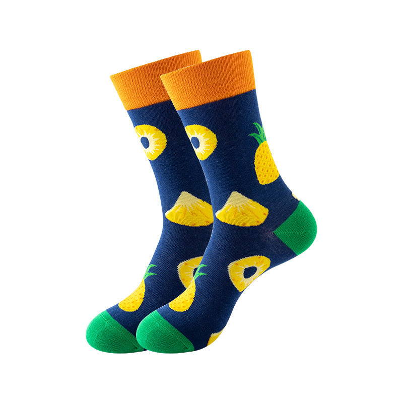 Trendy Mid-Calf Cotton Socks – Unisex Fall & Winter Crew Socks