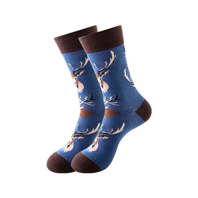 Trendy Mid-Calf Cotton Socks – Unisex Fall & Winter Crew Socks