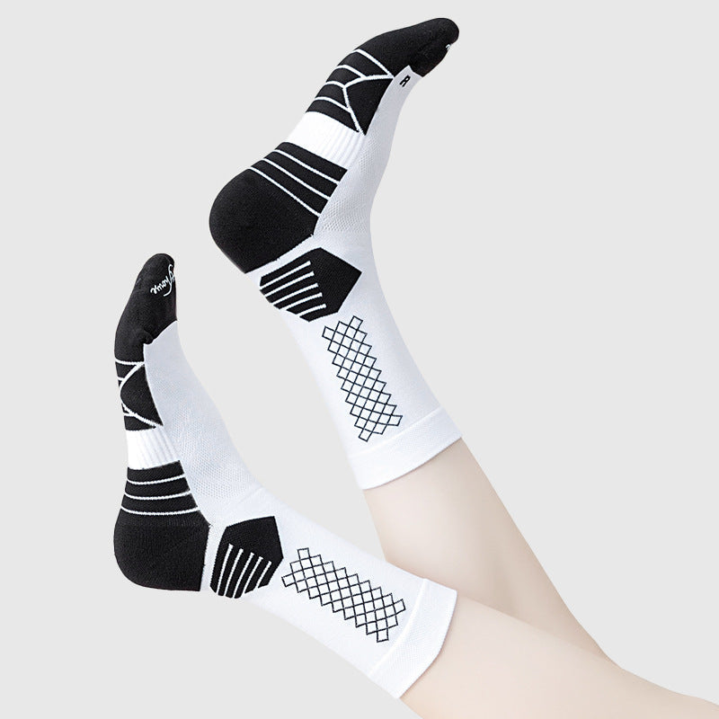 Women’s Breathable Mesh Hiking Crew Socks – Cushioned Quick-Dry Sports Socks