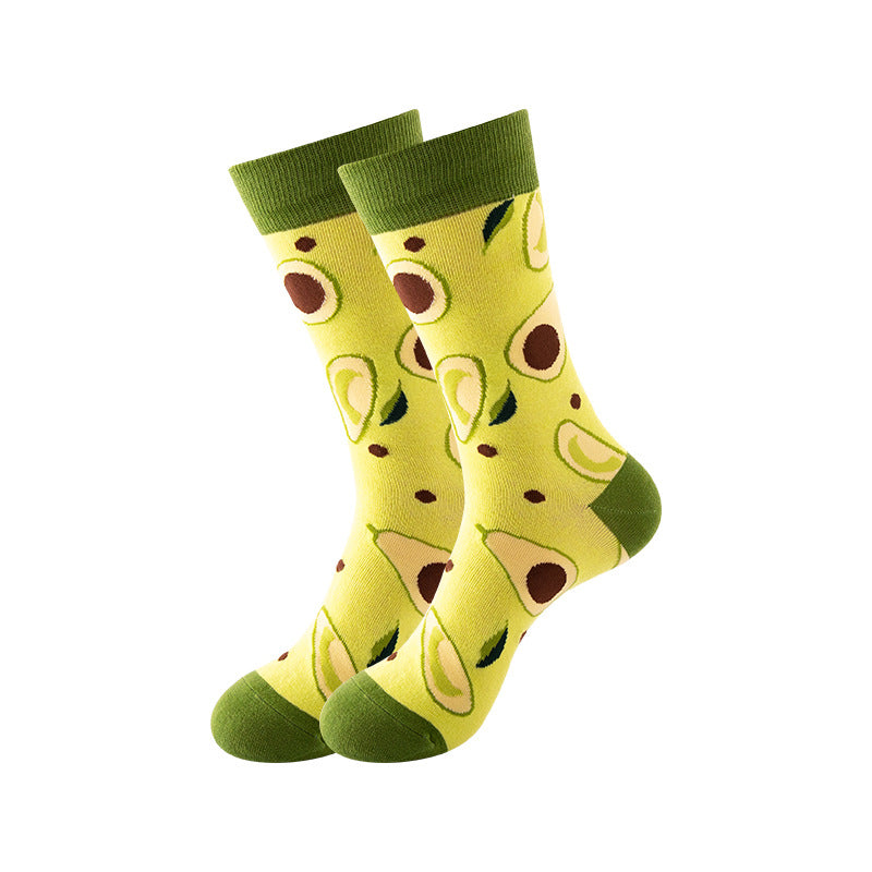 Trendy Mid-Calf Cotton Socks – Unisex Fall & Winter Crew Socks