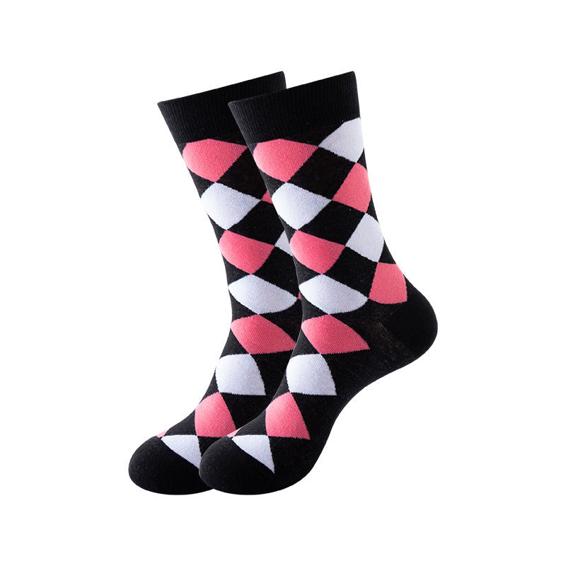 Trendy Mid-Calf Cotton Socks – Unisex Fall & Winter Crew Socks