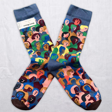 Art-Inspired Graphic Crew Socks – Colorful Statement Socks