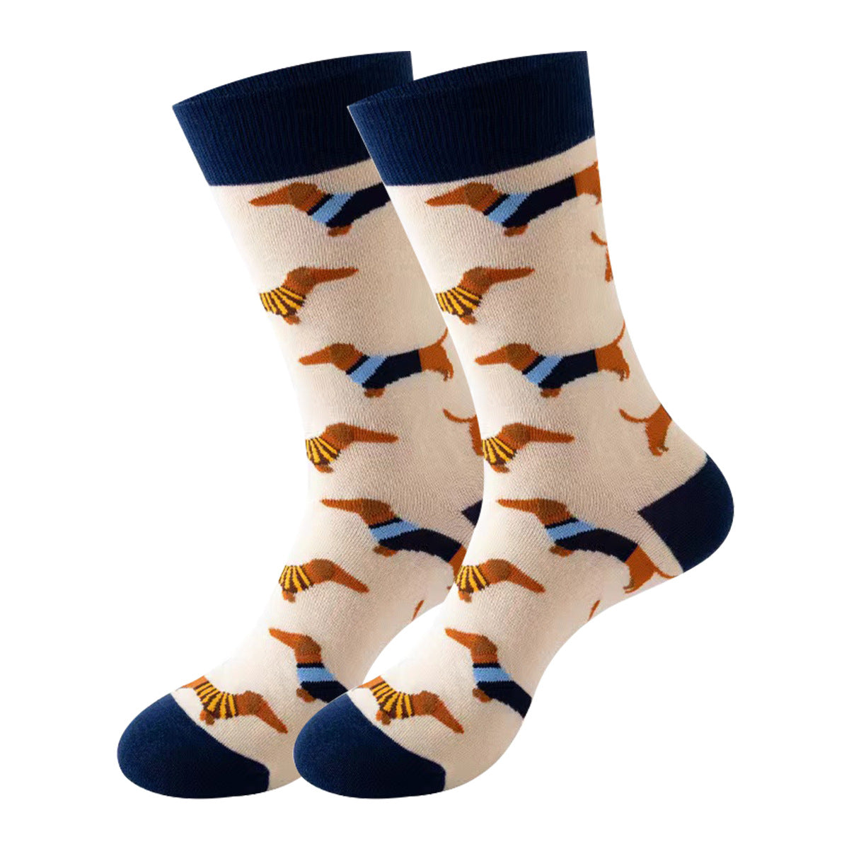 Trendy Mid-Calf Cotton Socks – Unisex Fall & Winter Crew Socks