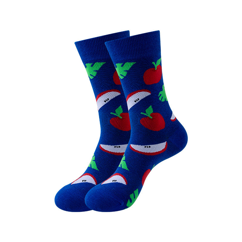 Trendy Mid-Calf Cotton Socks – Unisex Fall & Winter Crew Socks