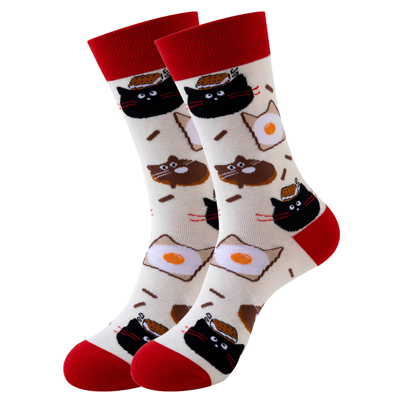 Trendy Mid-Calf Cotton Socks – Unisex Fall & Winter Crew Socks