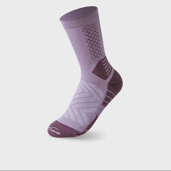 Women’s Breathable Mesh Hiking Crew Socks – Cushioned Quick-Dry Sports Socks
