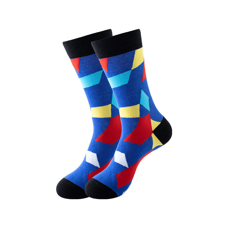 Trendy Mid-Calf Cotton Socks – Unisex Fall & Winter Crew Socks