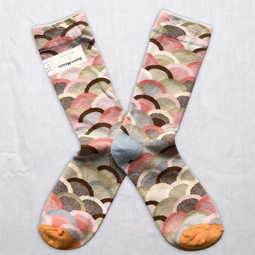 Art-Inspired Statement Crew Socks – Abstract, Floral & Portrait Designs