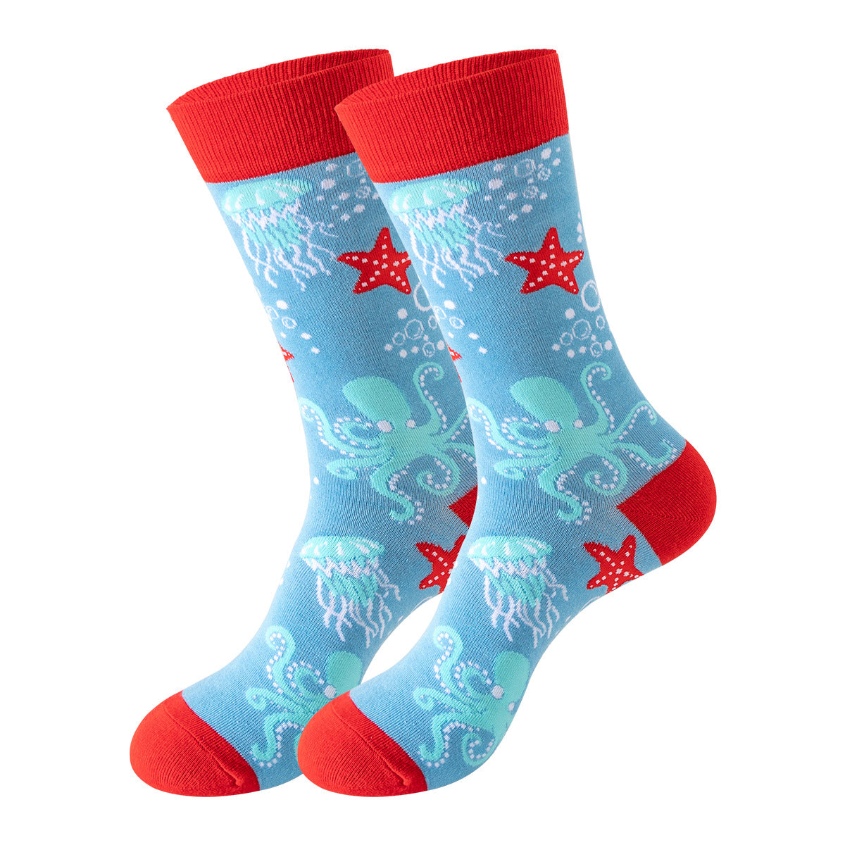 Trendy Mid-Calf Cotton Socks – Unisex Fall & Winter Crew Socks